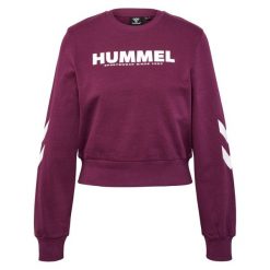 Sweatshirt kobieta Hummel Legacy. Fioletowe bluzy sportowe damskie Hummel, s, bez wzorów, bez kaptura, na fitness i siłownię. Za 148.50 zł.