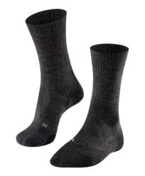 Skarpetki damskie Falke TK2 Wool. Szare skarpety damskie Falke, bez wzorów, z materiału. Za 127.20 zł.