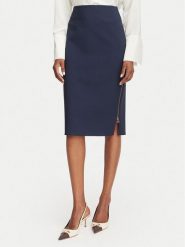 Rinascimento Spódnica ołówkowa CFC0128651003 Granatowy Slim Fit. Niebieskie spódnice damskie Rinascimento, xs, bez wzorów, z syntetyku, ołówkowe. Za 399.99 zł.