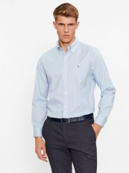 Tommy Hilfiger Koszula Core Flex MW0MW25035 Błękitny Regular Fit. Niebieskie koszule męskie Tommy Hilfiger, m, bez wzorów, z bawełny, bez kołnierzyka, bez ramiączek. Za 259.99 zł.