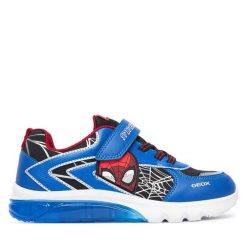Sneakersy Geox. Niebieskie trampki i tenisówki chłopięce Geox, bez wzorów, bez zapięcia. Za 339.99 zł.
