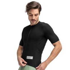 Koszulka rowerowa gravel męska GM2 Tasmania. Czarne bluzy męskie SIROKO, m, bez wzorów, z materiału, bez kaptura. Za 254.00 zł.