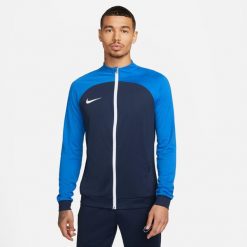 Bluza treningowa męska Nike Drifit Academy. Białe bluzy męskie Nike, m, bez wzorów, bez kaptura, na fitness i siłownię. W wyprzedaży za 216.75 zł.