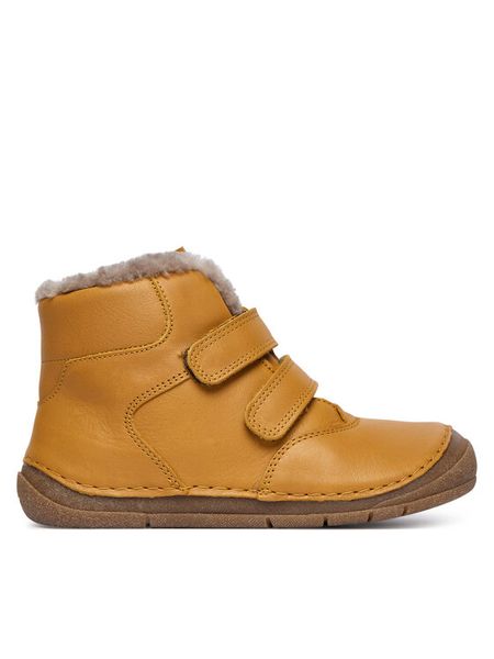 Froddo Śniegowce G2110143-23 S Żółty. Żółte buty zimowe dziewczęce Froddo, ze skóry, bez zapięcia. Za 419.99 zł.