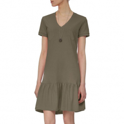 Sukienka w kolorze khaki. Brązowe sukienki damskie marki Yuliya Babich. W wyprzedaży za 189.95 zł.