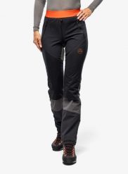 Spodnie skiturowe damskie La Sportiva Kyril Pant. Czarne spodnie materiałowe damskie La Sportiva, s, z aplikacjami, z materiału, narciarskie. Za 646.79 zł.