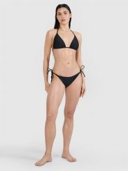4F Dół od bikini damski - czarny XS. Czarne bikini damskie 4f, na lato, uniwersalny, bez wzorów. W wyprzedaży za 39.99 zł.