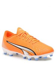 Puma Buty do piłki nożnej Ultra Play Fg/Ag Ultra 107224 01 Pomarańczowy. Brązowe buty sportowe męskie Puma, ze skóry, bez zapięcia. Za 179.99 zł.