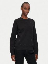 KARL LAGERFELD Bluza 246W1804 Czarny Regular Fit. Czarne bluzy damskie KARL LAGERFELD, xs, bez wzorów, z bawełny, bez kaptura. Za 739.99 zł.