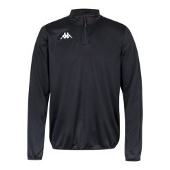 Bluza Kappa Tavole. Czarne bluzy sportowe męskie Kappa, z materiału, bez zapięcia, na fitness i siłownię. W wyprzedaży za 111.65 zł.