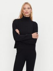 Athlecia Golf Dava W Knitted High Neck EA243358 Czarny Regular Fit. Czarne swetry damskie Athlecia, bez wzorów, z wiskozy, bez kołnierzyka, bez ramiączek, bez kaptura. Za 129.99 zł.