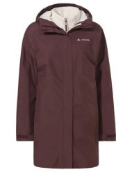 3in1-Jacken W Hitra 3in1 Parka. Brązowe parki damskie Vaude, bez wzorów, z materiału, bez kaptura. Za 1,509.00 zł.