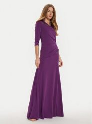 Rinascimento Sukienka koktajlowa CFC0121168003 Fioletowy Slim Fit. Fioletowe sukienki damskie Rinascimento, s, bez wzorów, z syntetyku, wizytowe, bez kołnierzyka, bez ramiączek. Za 619.99 zł.