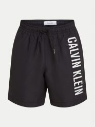 Calvin Klein Swimwear Szorty kąpielowe KV0KV00053 Czarny Regular Fit. Czarne kąpielówki dla chłopców Calvin Klein Swimwear, bez wzorów, z syntetyku. Za 139.99 zł.