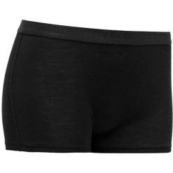 Figi hipster Devold Breeze Merino 150 100% wełna merino czarne dopasowany krój. Czarne figi damskie Devold, l, bez wzorów, z materiału. Za 207.70 zł.