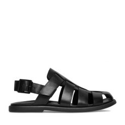 Sandały GINO ROSSI. Czarne sandały męskie Gino Rossi, bez zapięcia. Za 299.99 zł.