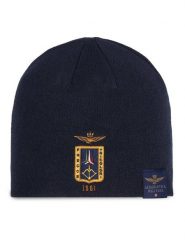 Aeronautica Militare Czapka 262CU0092UL00450 Granatowy. Niebieskie rękawiczki męskie Aeronautica Militare, na zimę, bez wzorów. Za 179.99 zł.