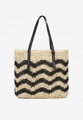 Jasnobeżowa Torebka na Rączkach w Stylu Boho i Plecionki Torpia. Brązowe torebki do ręki damskie Renee, bez wzorów, boho, bez dodatków. Za 89.99 zł.