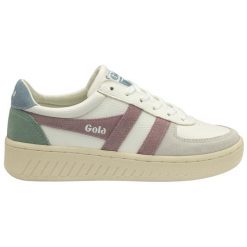 Sneakersy damskie Gola Grandslam Trident. Białe obuwie sportowe damskie Gola, bez wzorów, z materiału, trekkingowe. Za 470.50 zł.