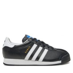 Sneakersy adidas. Czarne trampki i tenisówki chłopięce Adidas, bez wzorów, bez zapięcia. Za 219.99 zł.