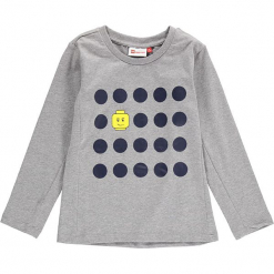 Koszulka "Thomas 712" w kolorze szarym. Szare t-shirty dla chłopców marki Lego Wear Fashion, w kropki, z długim rękawem. W wyprzedaży za 49.95 zł.