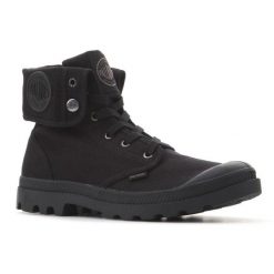 Buty Palladium Us Baggy W 92353-060-M czarne. Czarne trampki i tenisówki damskie bez wzorów, z gumy, bez zapięcia. Za 613.11 zł.