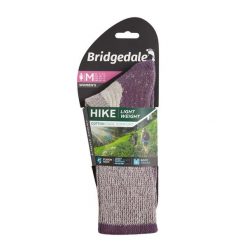 Skarpety turystyczne Bridgedale Hike Lt Coolmax C Boot. Fioletowe skarpety damskie Bridgedale, bez wzorów. Za 79.99 zł.