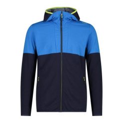 Bluza z kapturem CMP. Niebieskie bluzy męskie CMP, bez wzorów, z materiału, z kapturem. Za 300.95 zł.