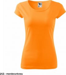 MALFINI Pure 122 - ADLER - Koszulka damska, 150 g/m - mandarynkowy M. T-shirty damskie Malfini, m, bez wzorów, bez kołnierzyka. Za 17.80 zł.