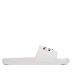 Klapki Tommy Hilfiger. Białe klapki męskie Tommy Hilfiger. Za 119.99 zł.
