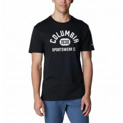 Koszulka Męska Columbia CSC Basic Logo Short Sleeve T-Shirt. Szare koszulki sportowe męskie Columbia, m, bez wzorów, sportowe, bez kołnierzyka. Za 91.99 zł.