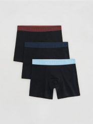 3 pack bokserek Long - czarny. Czarne bokserki męskie Reserved, l, bez wzorów, z bawełny. Za 69.99 zł.