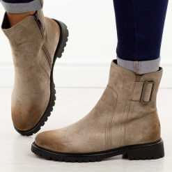 Khaki zamszowe botki damskie Potocki 19328. Brązowe obuwie sportowe damskie POTOCKI, bez wzorów, z jeansu. Za 219.00 zł.