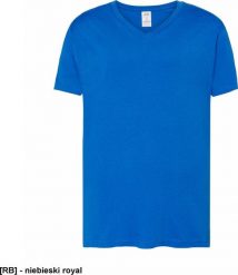 JHK T-Shirt V-neck JHK TSUA PICO - męska koszulka V-NECK z krótkim rękawem, wzmocniony lycrą, ściągacz, 100% bawena - niebieski royal 2XL. Niebieskie t-shirty męskie JHK, m, bez wzorów, z lycry, bez kołnierzyka. Za 16.29 zł.