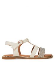 Tommy Hilfiger Sandały T3A2-33780-0371 M Écru. Sandały dziewczęce Tommy Hilfiger, ze skóry, bez zapięcia. Za 189.99 zł.