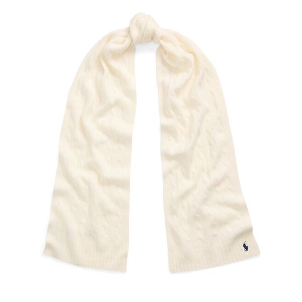 Szalik Polo Ralph Lauren. Białe szaliki i chusty damskie Polo Ralph Lauren, bez wzorów. Za 679.99 zł.