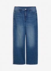 Dżinsy ze stretchem extra loose fit, straight. Niebieskie jeansy dla chłopców bonprix, z jeansu. Za 119.99 zł.