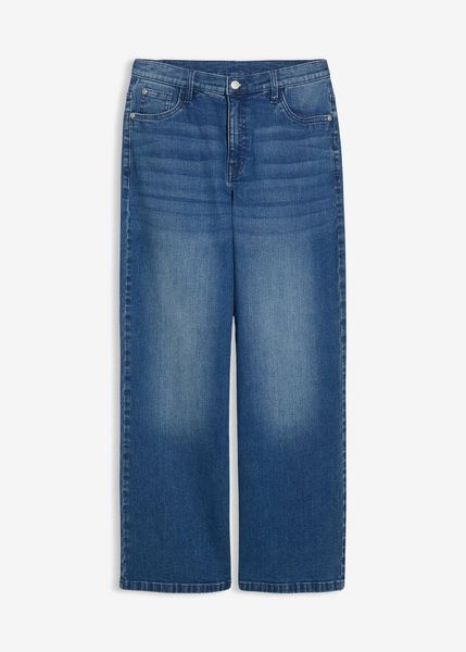 Dżinsy ze stretchem extra loose fit, straight. Niebieskie jeansy dla chłopców bonprix, z jeansu. Za 119.99 zł.