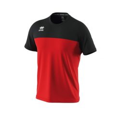 Koszulka Errea Brandon. Czarne koszulki sportowe męskie ERREA, m, bez wzorów, z materiału, bez kołnierzyka, bez ramiączek, do piłki nożnej. Za 194.99 zł.