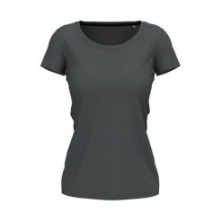 Rozciągliwa Koszulka Dla Kobiet. Niebieskie koszulki sportowe damskie Stedman, xs, bez wzorów, bez kołnierzyka, bez ramiączek, trekkingowe. Za 70.99 zł.