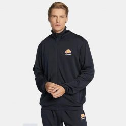 BLUZA MĘSKA BEZ KAPTURA ROZPINANA ELLESSE KOLOR NIEBIESKI. Niebieskie bluzy męskie Ellesse, l, bez wzorów, z materiału, bez kaptura, do biegania. Za 176.31 zł.