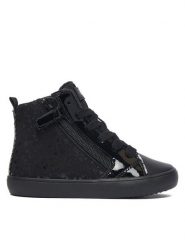 Geox Sneakersy J Gisli Girl J664ND 0AU02 C9999 M Czarny. Czarne buty sportowe dziewczęce Geox, bez wzorów, ze skóry, bez zapięcia. Za 229.99 zł.