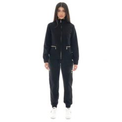 Kombinezon zimowy Damen, Stehkragen, Reißverschluss Leone 1947 Cargohose. Czarne obuwie sportowe damskie LEONE 1947 APPAREL, bez wzorów, z dresówki, na fitness i siłownię. W wyprzedaży za 265.23 zł.