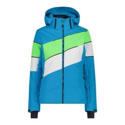 Kurtka damska narciarska CMP 32W0236. Niebieskie kurtki damskie CMP, na zimę, l, bez wzorów, bez kaptura. Za 497.95 zł.
