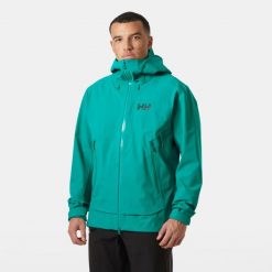 Kurtka narciarska Helly Hansen Verglas BC. Zielone kurtki snowboardowe męskie Helly Hansen, m, bez wzorów, bez kaptura, narciarskie. W wyprzedaży za 1,499.50 zł.
