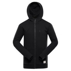 Bluza męska bawełniana z kapturem Alpine Pro Lokk. Czarne bluzy męskie Alpine Pro, m, bez wzorów, z bawełny, z kapturem. W wyprzedaży za 149.00 zł.