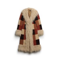 Damski długi płaszcz Superdry Afghan Patchwork. Brązowe płaszcze damskie Superdry., s, bez wzorów, z bawełny, boho, długie, bez kaptura. Za 1,269.55 zł.