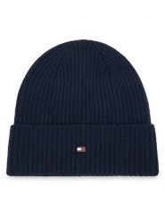 Tommy Hilfiger Czapka Flag AM0AM13586 Granatowy. Niebieskie rękawiczki męskie Tommy Hilfiger, na zimę, bez wzorów, z kaszmiru. Za 389.99 zł.