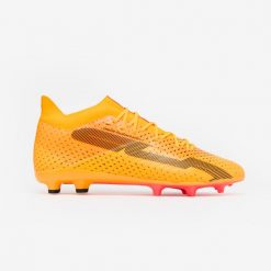 Buty piłkarskie Kipsta CLR Elite FG Fire Storm. Brązowe buty sportowe męskie KIPSTA, z dzianiny, bez zapięcia, do piłki nożnej. Za 349.99 zł.