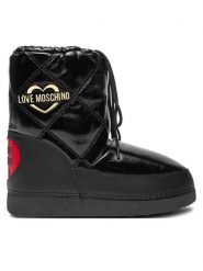 LOVE MOSCHINO Śniegowce JA24982G0LEB1000 Czarny. Czarne śniegowce i trapery damskie Love Moschino, z materiału. Za 799.99 zł.